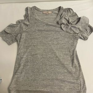 PAIR of Loft open shoulder shirts